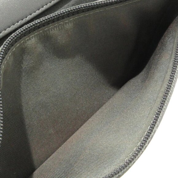 Auth CHANEL Matelasse - Khaki Gray Patent Leather Leather Other Style Wallet - Picture 5 of 13